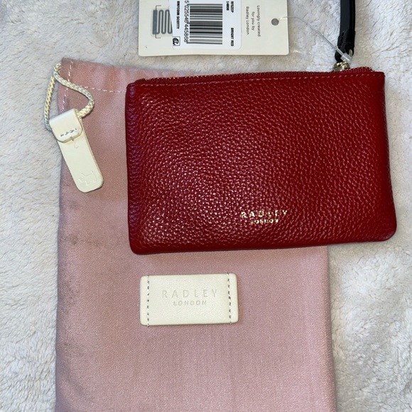 Radley London Red Leather Zip Pouch